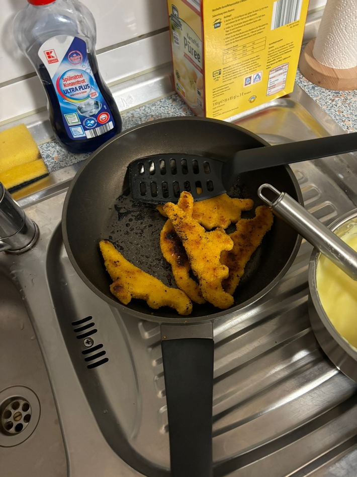 Die angebrannten Schnitzel