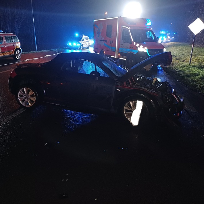 Das andere verunfallte Fahrzeug