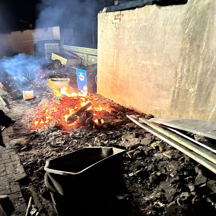 Der verbrannte Abfall