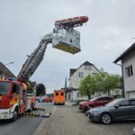Patientenrettung über die Drehleiter
