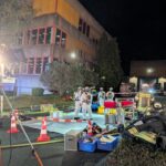 Vorbereitung des Dekontaminationsplatzes