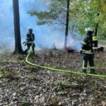 Brandbekämpfung wird durchgeführt