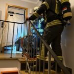Rauchvorhang in der Wohnungstür