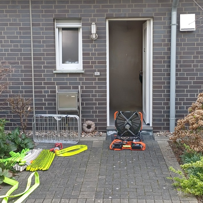 Vornahme des akkubetriebenen Lüfters