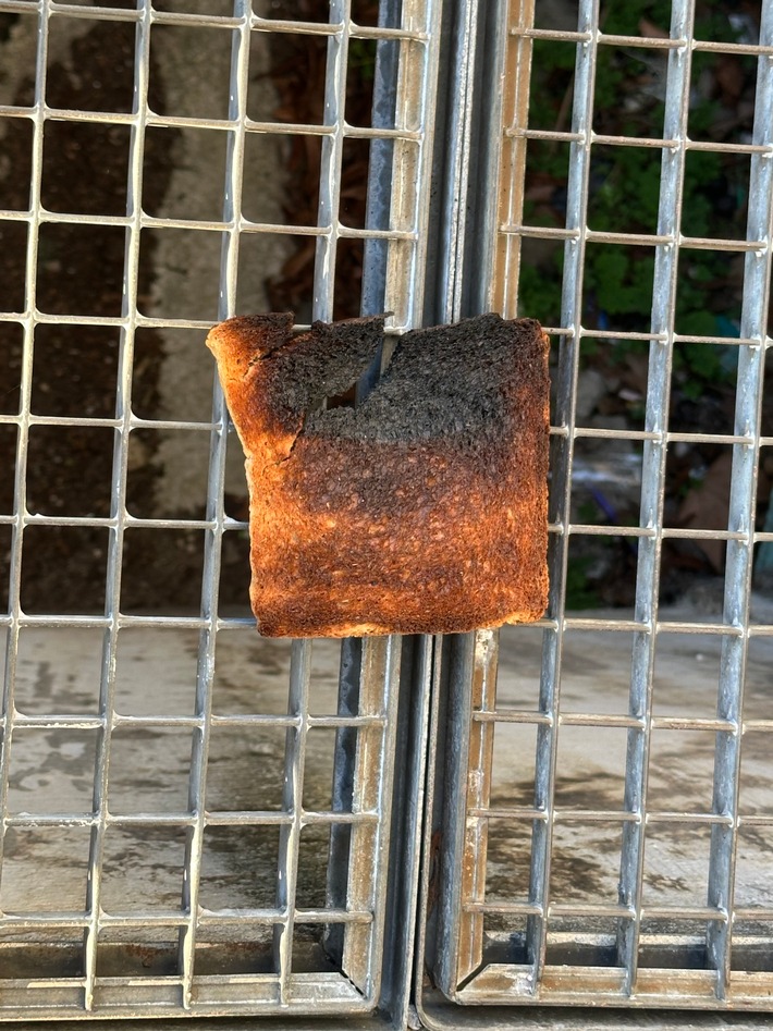 Das angebrannte Toast