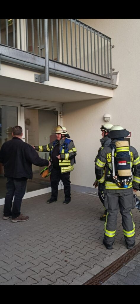 Erkundung bei dem Einsatzstichwort BMA an der Evangelischen Stiftung Volmarstein