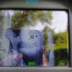 Der Blick auf die Fassade durch die Wärmebildkamera