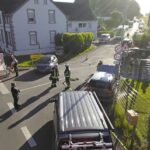 Die drei beteiligten Fahrzeuge im Bereich der Einsatzstelle