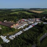 Das Zeltlagerdorf von oben