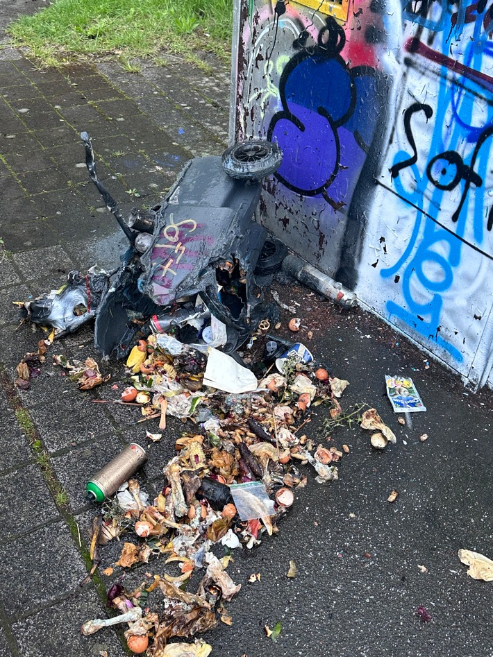 Mülltonne im Skaterpark