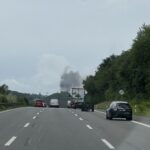 Die Rauchentwicklung war schon aus der Ferne ersichtlich