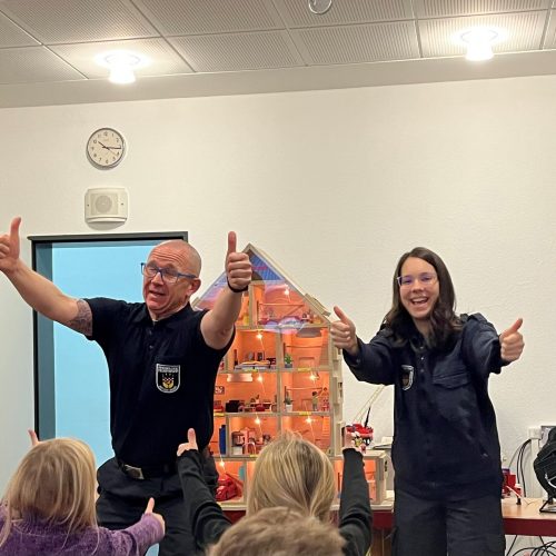 Der Beauftragte für VB Sven mit Bufdi Vivien.